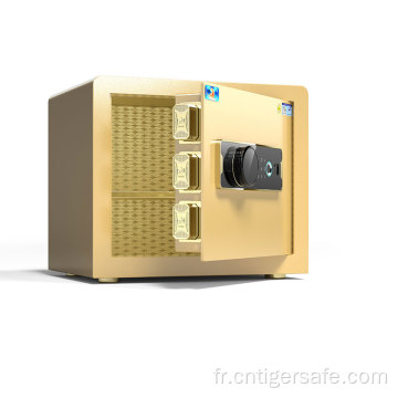 Tiger Safes Série classique-or 35 cm verrous d&#39;empreintes digitales